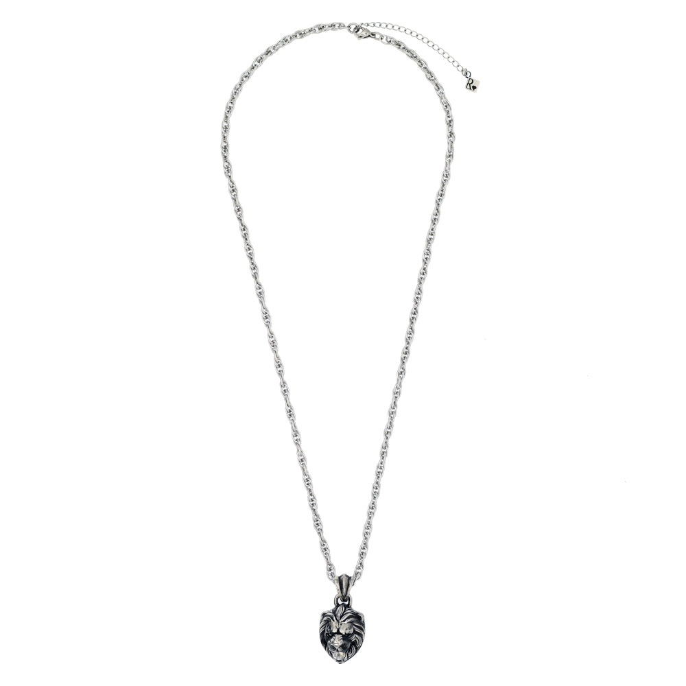LION LILY CRYSTAL TORSION NECKLACE