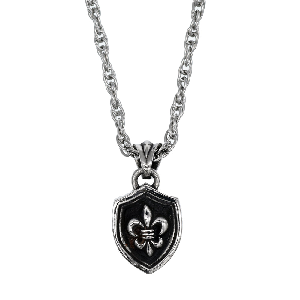 LION LILY CRYSTAL TORSION NECKLACE