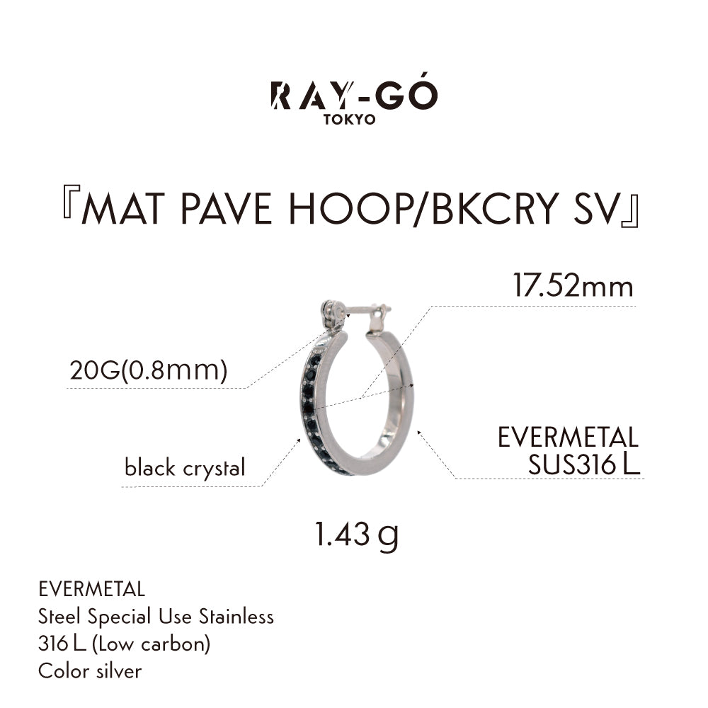 MAT PAVE HOOP/BKCRY SV