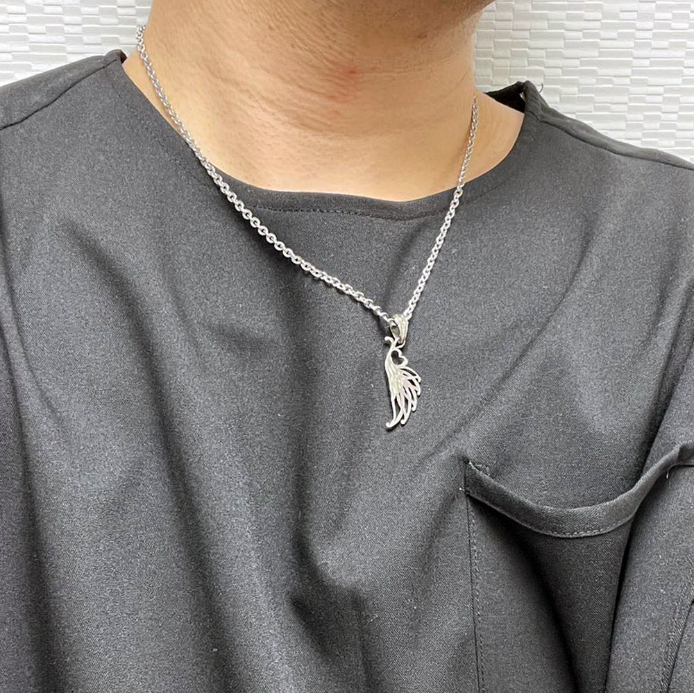 FEATHER HEART NECKLACE