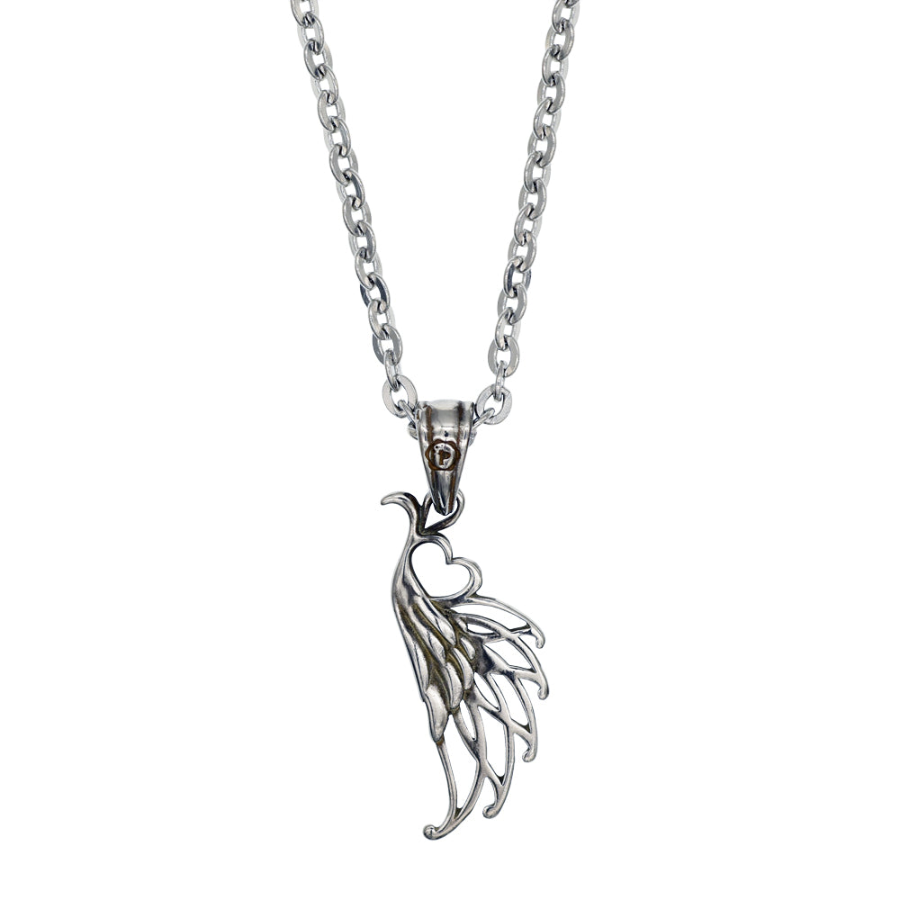 FEATHER HEART NECKLACE