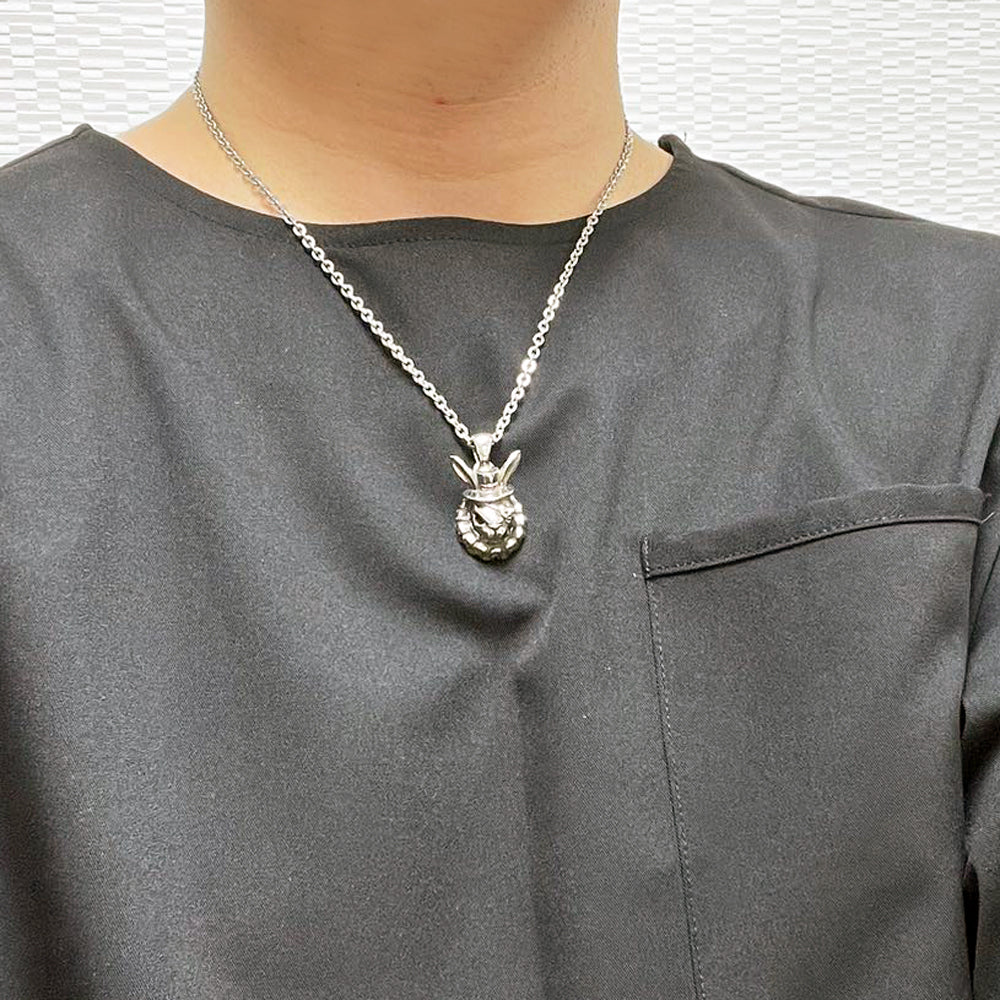 ALICE'S WHITE RABBIT NECKLACE