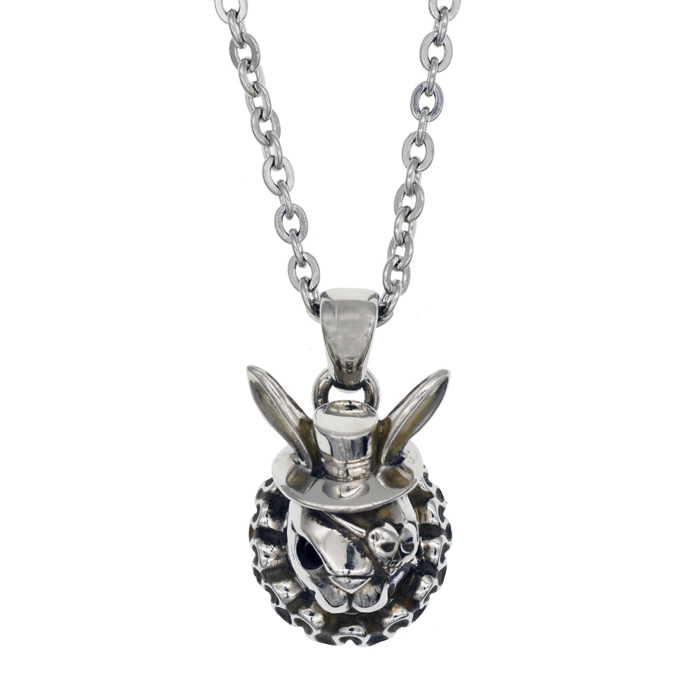 ALICE'S WHITE RABBIT NECKLACE