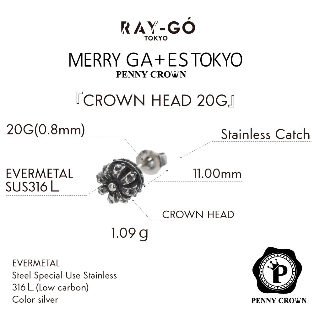 CROWN HEAD 20G