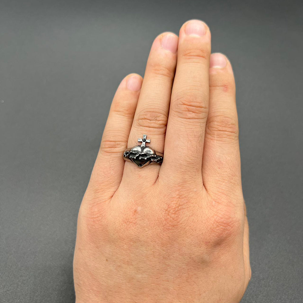 CROWN HEART RING #18
