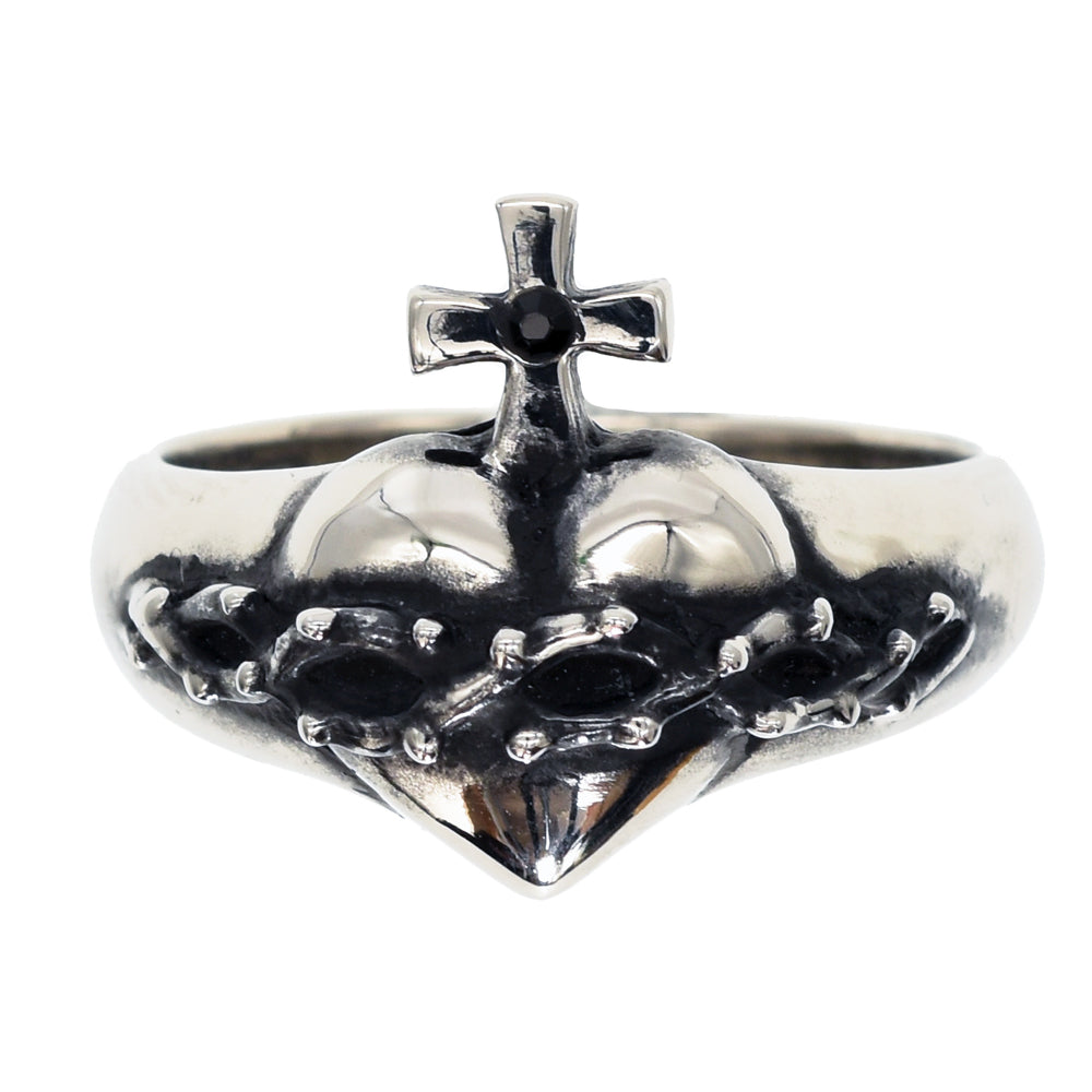 CROWN HEART RING #18