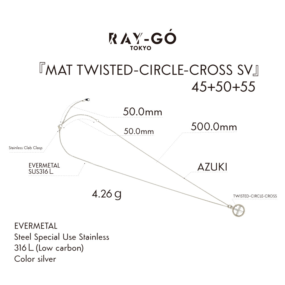 MAT TWISTED-CIRCLE-CROSS 45-50-55 SV