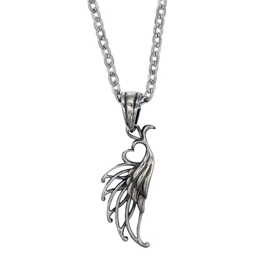 FEATHER HEART NECKLACE